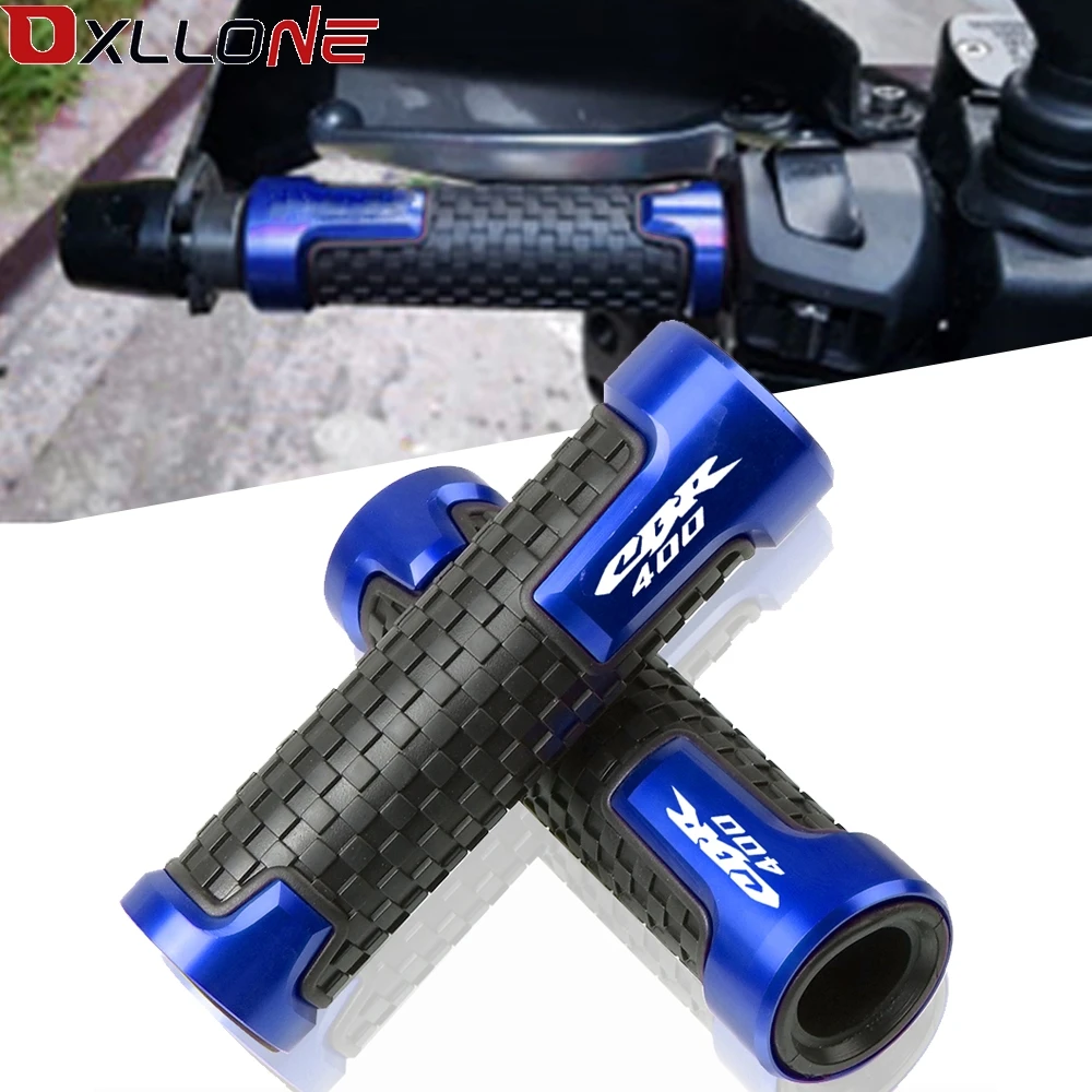 

CNC Aluminum 7/8"22mm Rubber Motorcycle Bike Handlebar Grips Moto Accessories Handle Bar For Honda CBR400 NC23 NC29 1986-1994