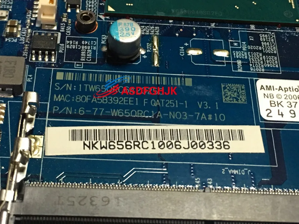 incredible  Original FOR CLEVO W650RB W650RC W650RC1 W650RN LAPTOP MOTHERBOARD 6-77-W650RC1A-N03-7A W650RNMB-0D