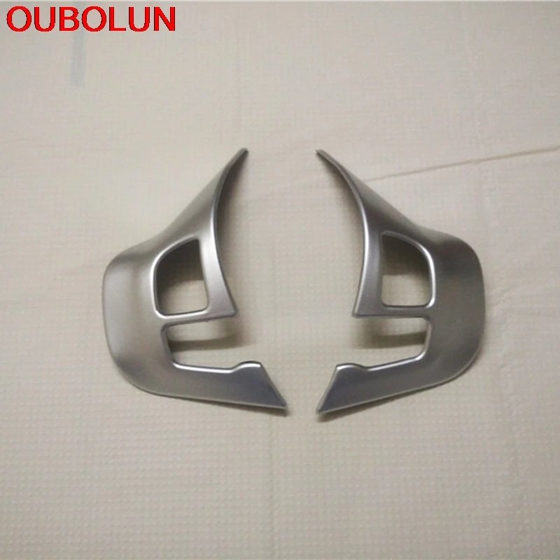 OUBOLUN ABS хром для PEUGEOT 208 2015 2016 2017 2018 рулевое колесо декоративная крышка наклейка