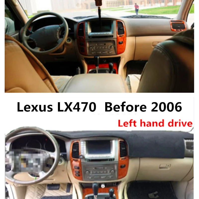 TAIJS Left hand drive car dashboard cover for Lexus LX470 Before 2006