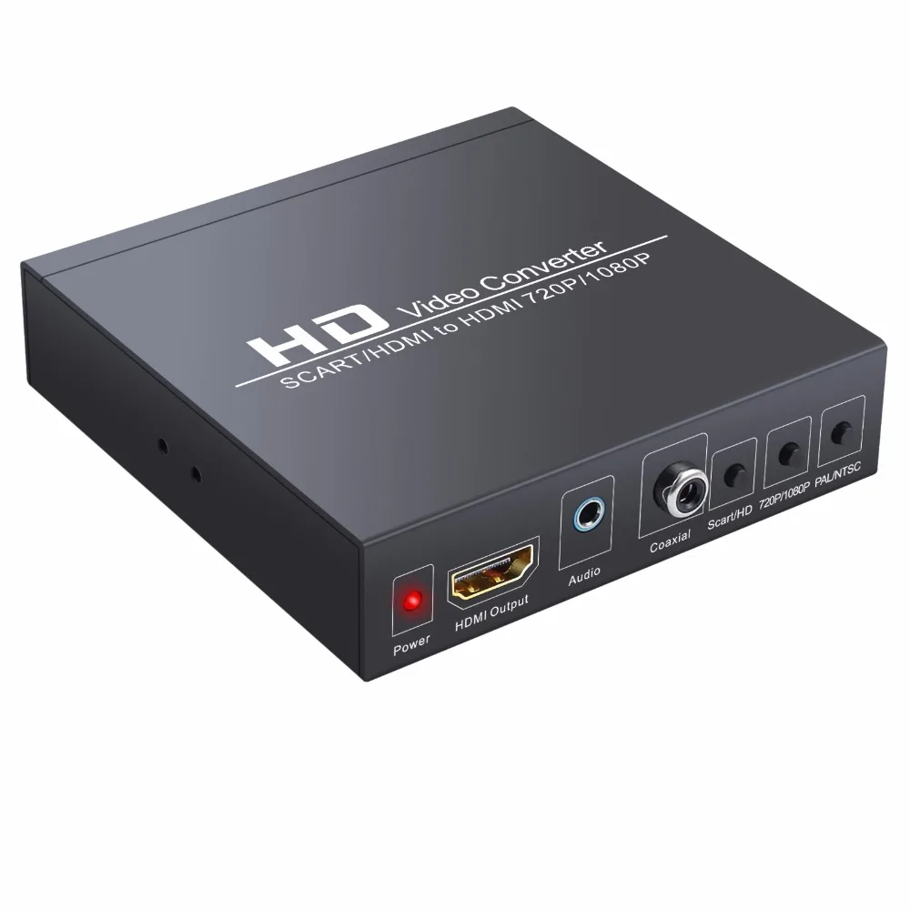 Neoteck SCART HDMI-HDMI конвертер с 3,5 мм наушниками и коаксиальным стерео аудио 1080P видео аудио адаптер Поддержка RGB для DVD