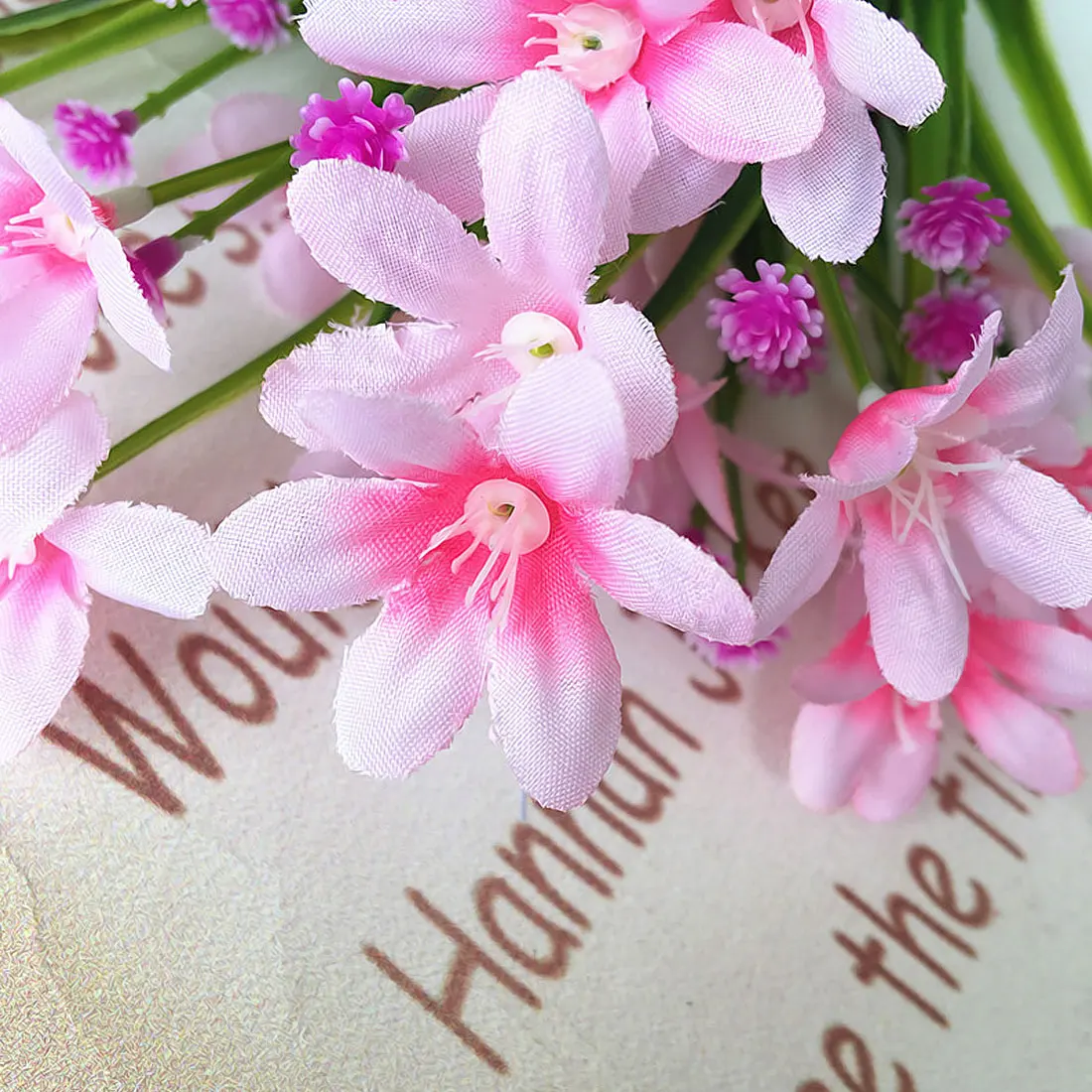 Fake Silk Flower 1 Bunch Artificial flower Plastic Orchid Plant Wedding Decoration Flower