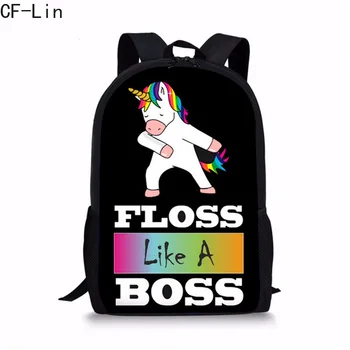 

2019 New Hot Floss Like A Boss Unicorn Backpack for Kids Cartoon Schoolbag Backpack Teenager Girls School Bagpack Cute Bookbags