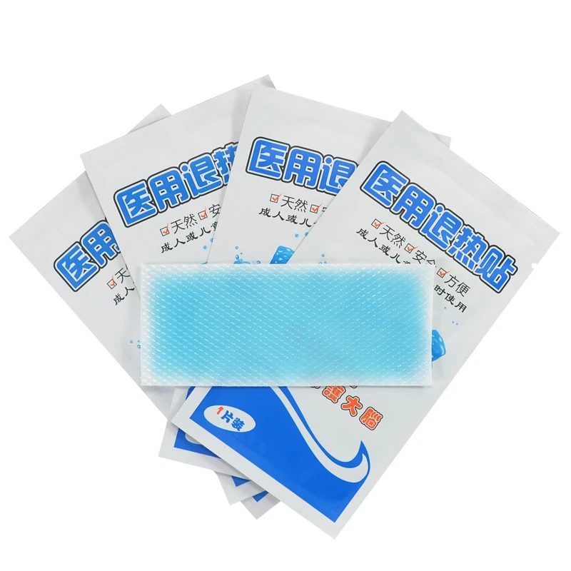 Free Shipping 5PCS First Aid Ice Cooling Gel Patch Antipyretic Paster