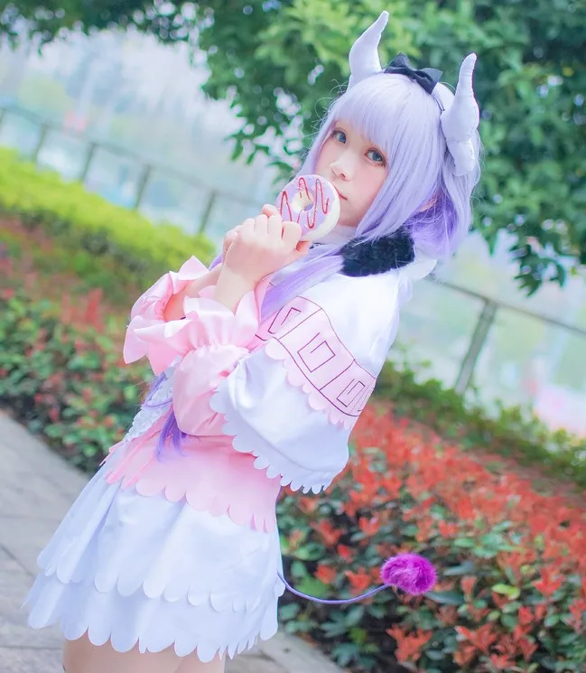 Kanna Kamui Косплей Kobayashi San Chi No Maid Dragon костюм аниме Miss Kobayashi Dragon платье лолиты униформа для женщин