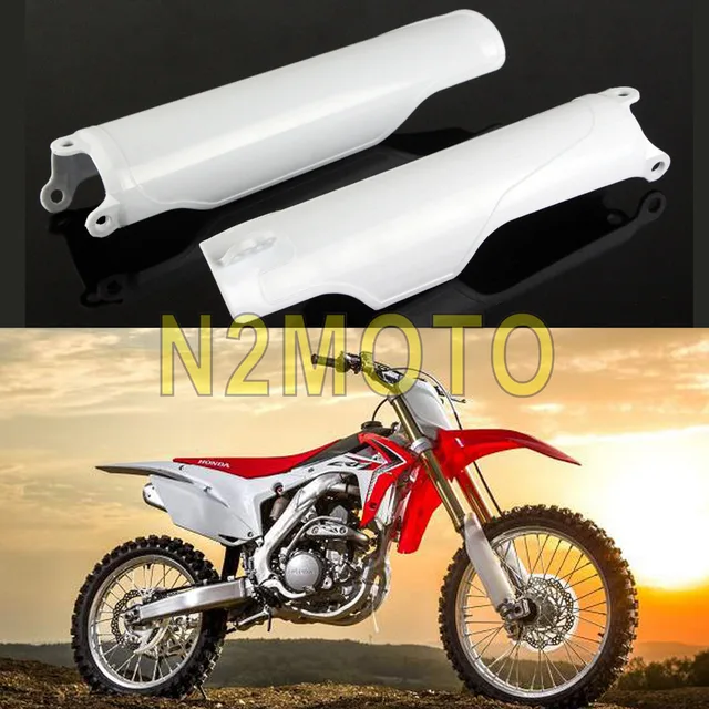 White Plastic Fork Protection Guard for HONDA CR125R CR250R CRF250R