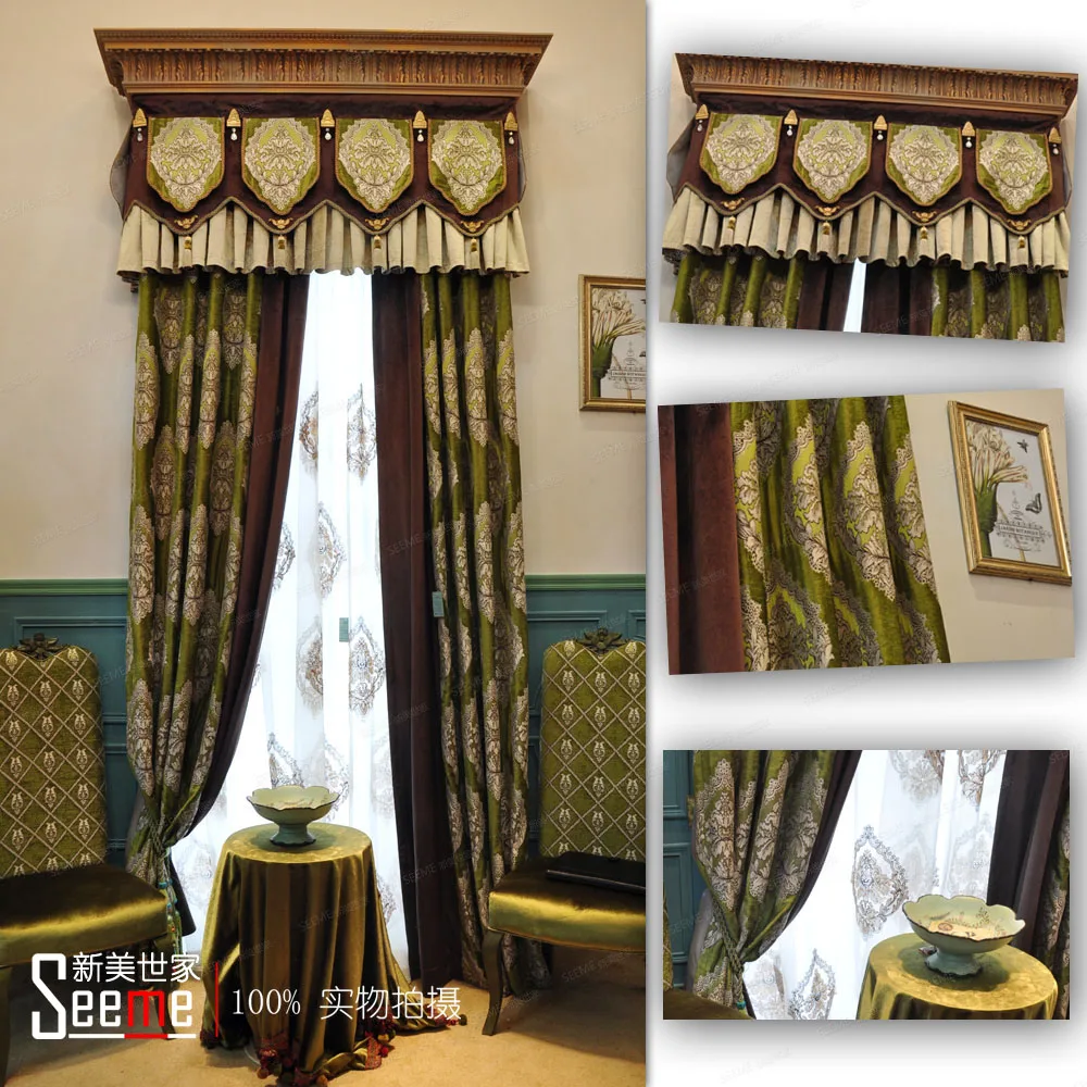 2018 Новый Настоящее Cortinas Dormitorio Seeme полноценно синели роскошная атмосфера статьи
