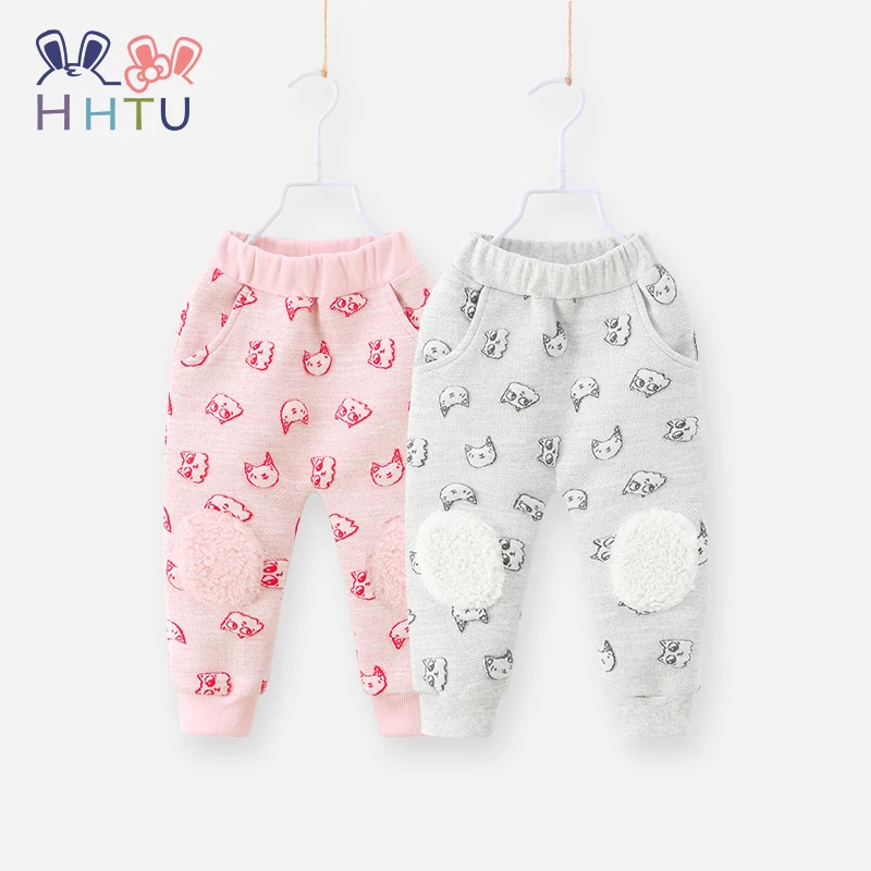 

HHTU Baby Casual Pants Spring Autumn Children's Clothes Sports Pants Cartoon Animal Trousers Kid Cotton Elastic Pants Cute Soft