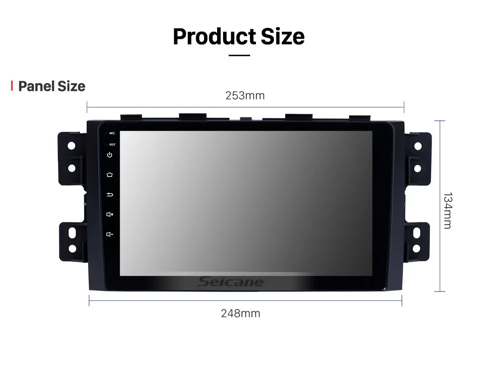 Excellent Seicane 9" Android 8.1 2Din Quad Core Car Radio GPS Multimedia Player Head Unit For 2008 2009 2010 2011 2012-2016 KIA Borrego 18