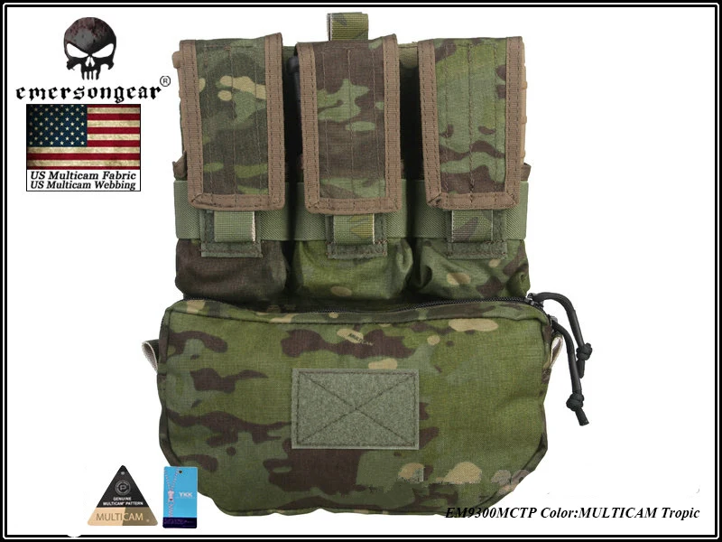 EmersonGear штурмовая задняя панель тактический MOLLE жилет патроны перевозчик сумка набор панель для охоты жилеты