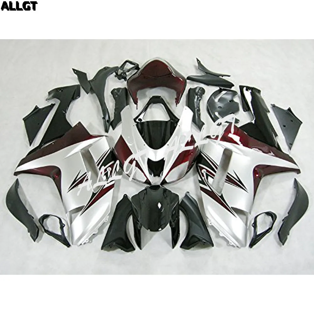 

Silver ABS Injection Molded Fairing Kits Fit for Kawasaki ZX6R ZX-6R Ninja 636 2007 2008 ZX6R ZX-6R Ninja 636 07 08