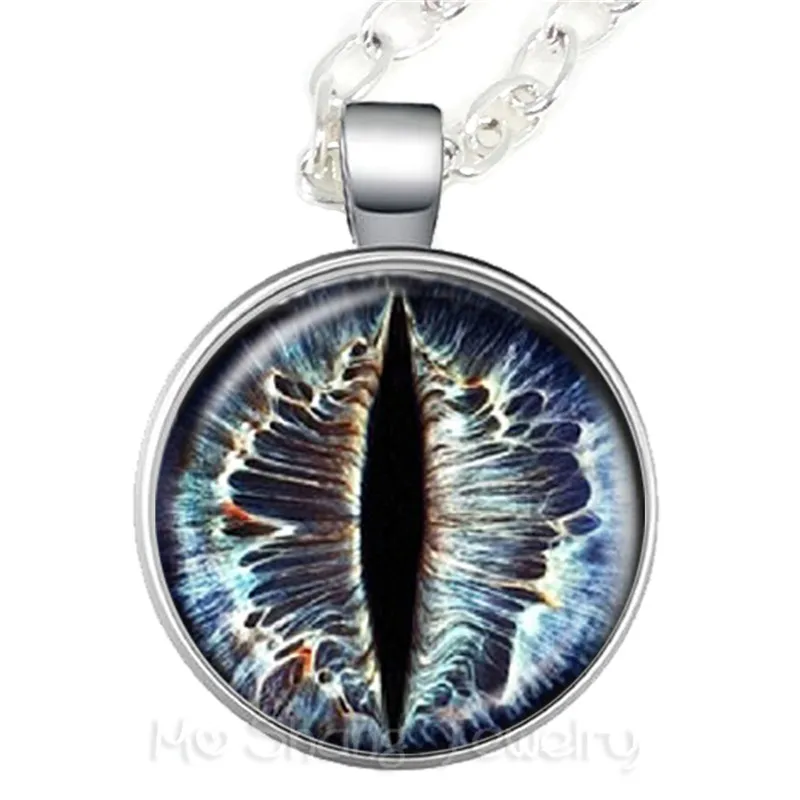 Модное цветное ожерелье от сглаза красивое животное дракон кошачий глаз сердце 25 мм стеклянный кабошон кулон подарок для фридендов