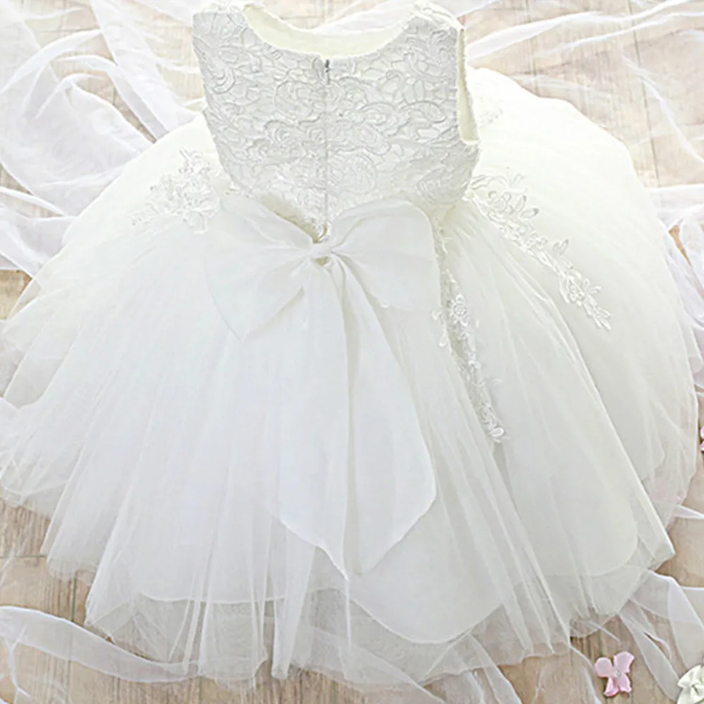 

Baby Fancy Dress For Girl 1 Year Birthday Toddler Girl Baptism Dress Newborn Kids Lace Christening Gown Infant Party Vestidos