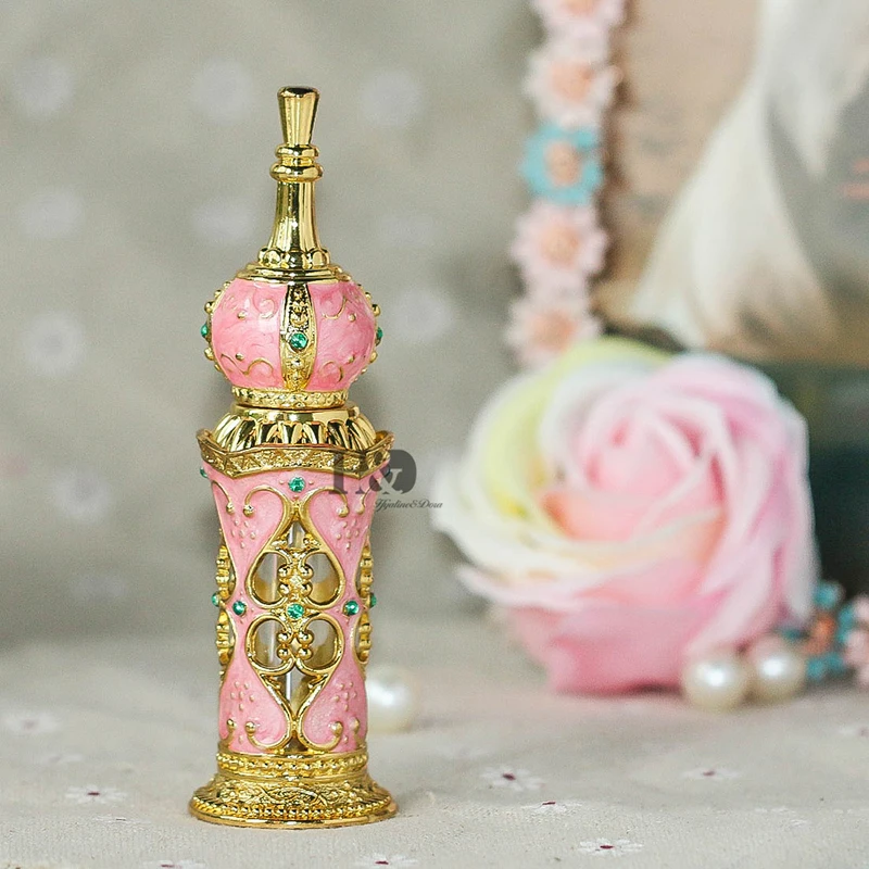 H & D Ретро арабский дворец стекло флакон духов античный цветок эфирные масла косметический контейнер дома/Свадебный декор 13 мл