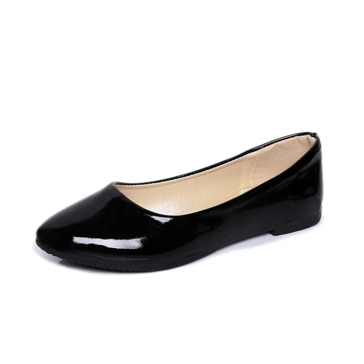 

2019Spring single shoes casual Korean fashion shallow mouth pointed flat with flat women