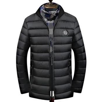

2019 Men Parkas Coats Causal Slim Winter Coat Man Warm Thick Windproof Cotton Jackets For Men Brand Clothes Manteau Homme Hiver