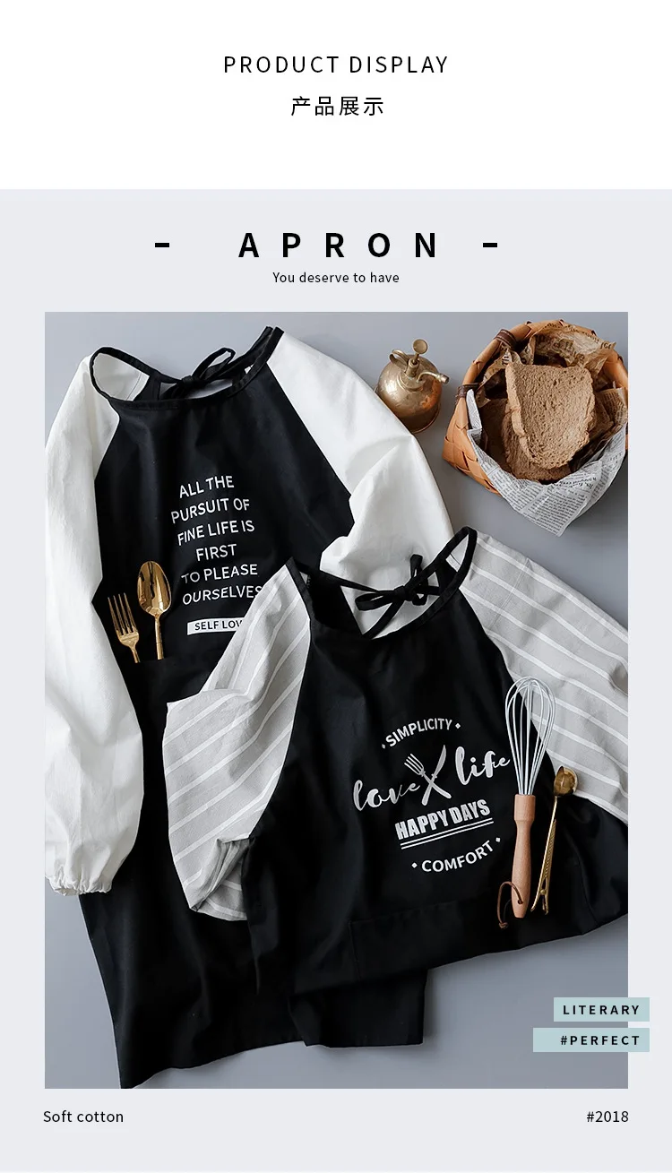 3 Simplicity Style Kitchen Apron Cooking Baking Shop Skirt Bibs Cafe Flower Shop Hairdresser Overalls Avental Home Pinafore Schort