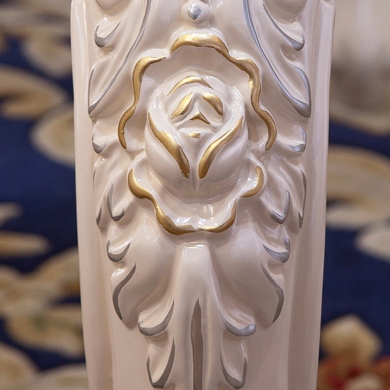 European-Style Solid Wood Marble Dinning Table Set European-Style Solid Wood Marble Dinning Table Set