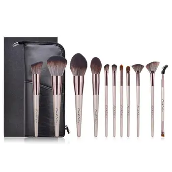 

11pcs Makeup Brushes Set Powder Blush Eyeshadow Cone Complete Make Up Brush Professional Cosmetic Tool With Box