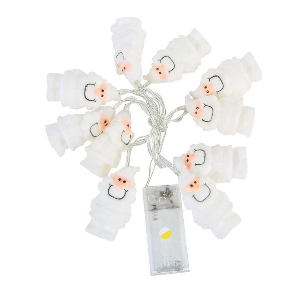 1.05 m 10 LED Cute Mini Santa Claus String Lights Christmas Decoration For Tree Home Festival Decor | Освещение