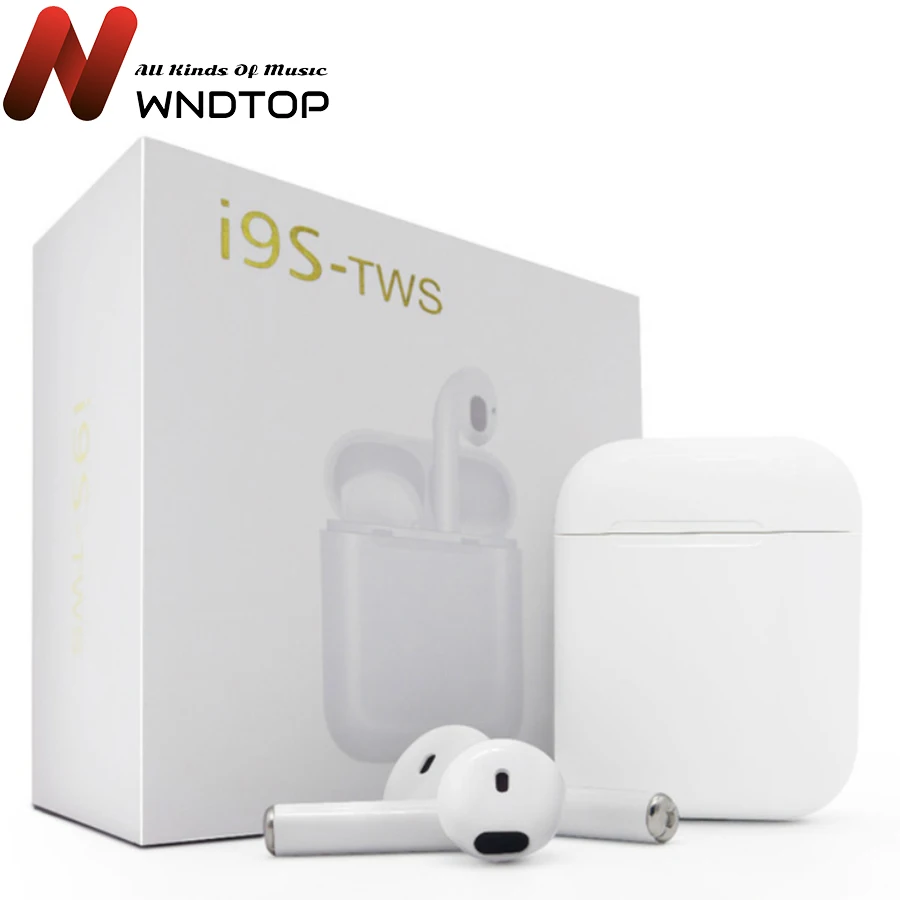 

For airpods I9S TWS Double Wireless Earphone Portable Bluetooth Headset Earbud With Mic for IPhone X 8 7 Plus For Android Phones