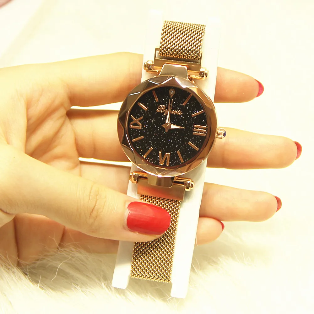 Женские наручные часы японские часы механизм Звездный дизайн для женщин водонепроницаемый круглый механизм Звездный дизайн для женщин