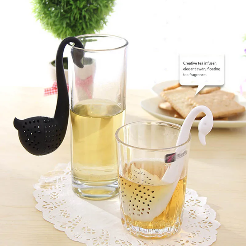 

Reusable Teapot Teabags Tea Filter Tea Accessories Little Swan Shape Tea Infuser 1Pcs Kitchen Gadgets Tea Strainer