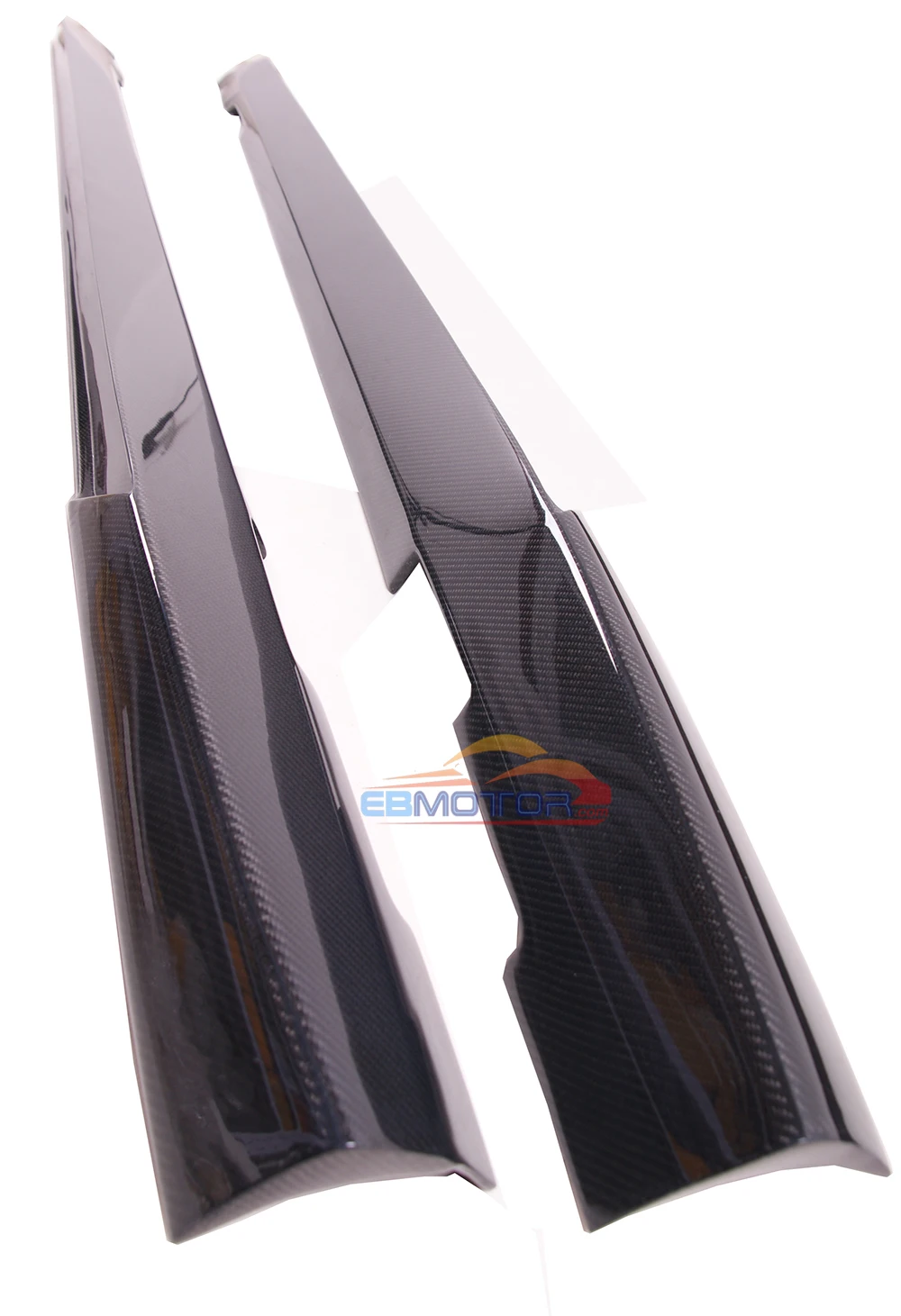 ebmotor-com Real Carbon Fiber side skirts spoiler splitter for Mercedes benz C63 FL Coupe Sedan 12-15 6