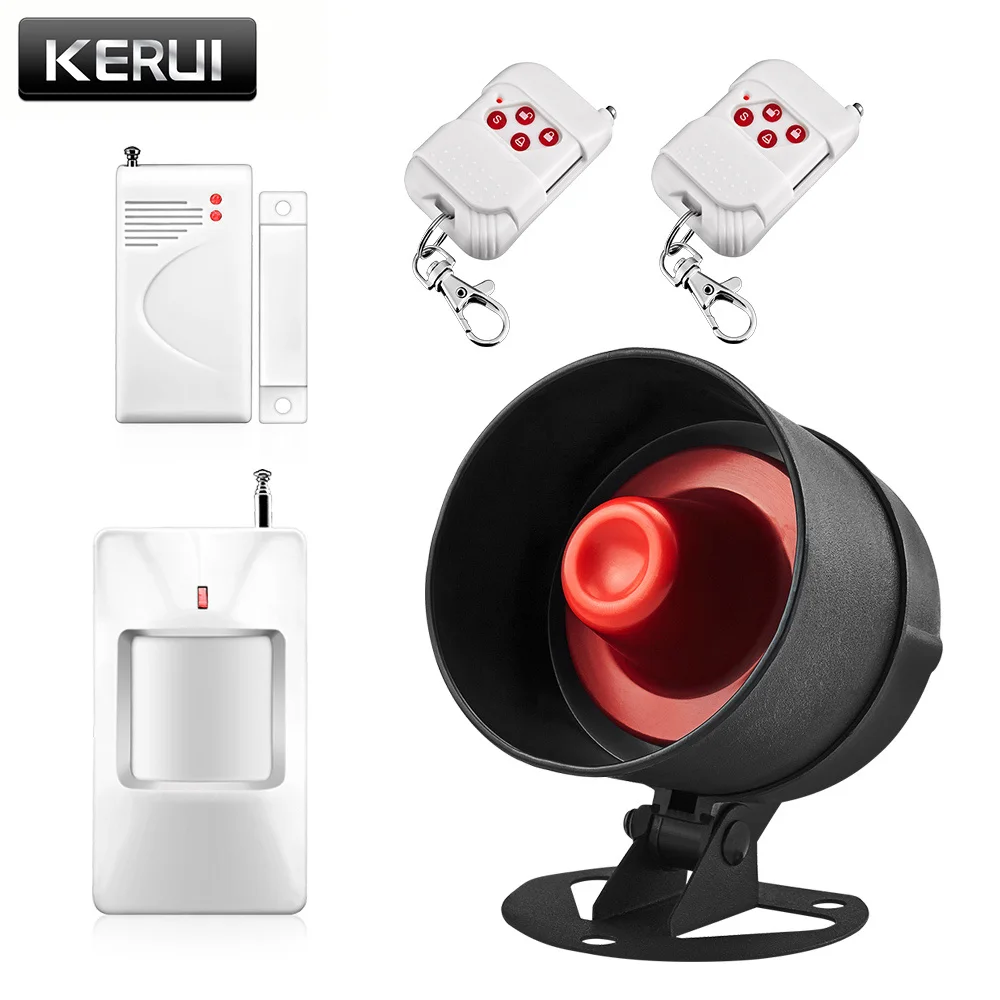 

KERUI Wireless Easy setting Simple Operate Home Security Burglar Alarm System 120dB Loud Speaker Doorbell Emergency Function