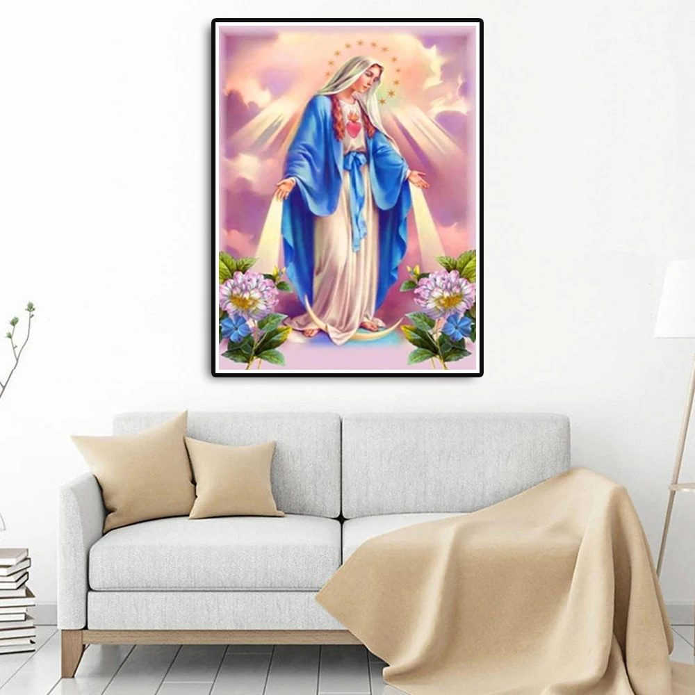 

5D Diamond Painting Full Square Drill Religion Diamond Embroidery Jesus Cross Stitch Rhinestones Diamond Mosaic Gift SF618