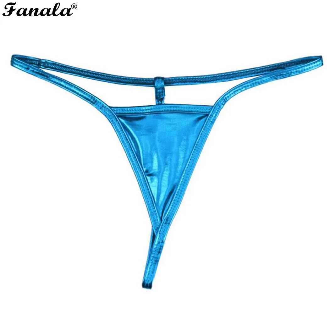 Shiny G String Micro Mini Thong Sexy Panty Erotic Lingerie Briefs Underwear Bikini Shorts Ladies Panty T-back Thong Underwear