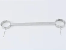 Screw Lock Stainless Steel Bondage Yoke Fix Ankle Cuffs Anklet Fetters Shackles Slave Restraints Cangue Adult Bdsm Sex Toy