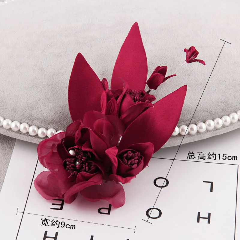 Chian Yu цветок брошь Высокое качество ручной работы ткань брошь булавка для женщин пальто или платье красивые аксессуары для волос вечерние украшения