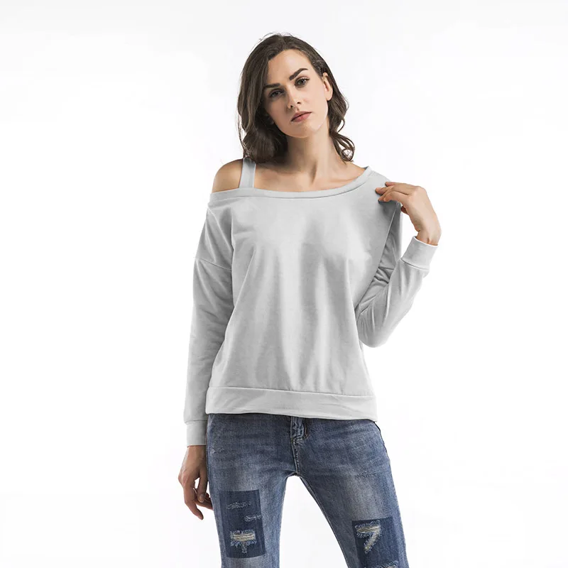 Fashion Strapless Long-Sleeved T-Shirt