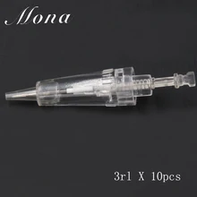 Китай 10 шт одноразовые 3rl татуировки перманентный макияж картридж иглы для перманентного макияжа