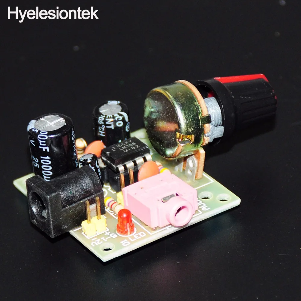 LM386 аудио усилитель электронный DIY комплект монтажная плата Мини LM386 Amplificador модуль Плата мощность 3,5 мм 3-12 В DC моно