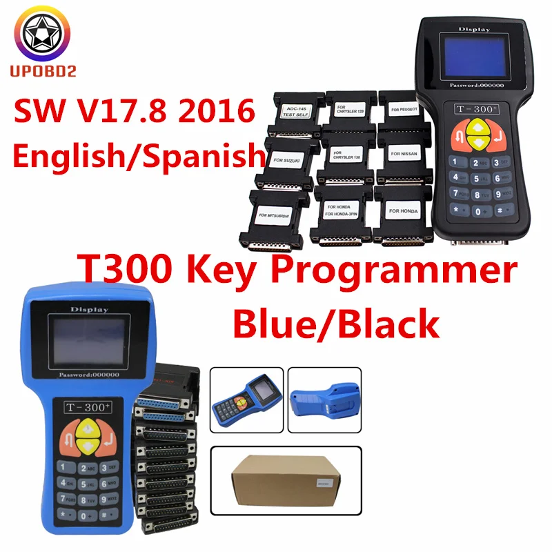 T300 T-300 авто ключ программист T код T 300 программное обеспечение V17.8 для нескольких автомобилей T300 ключ программист синий/черный DHL бесплатно