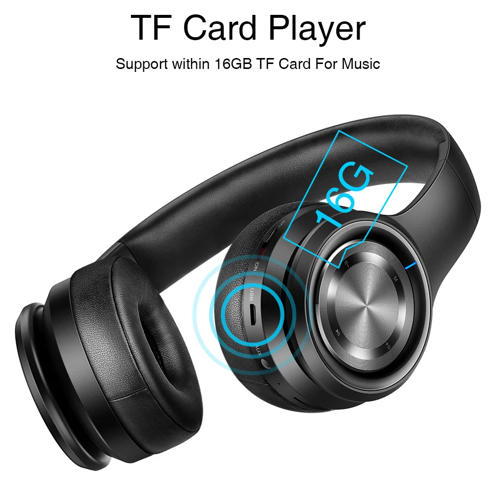 Kaufen P26 Drahtlose Kopfhörer Bluetooth Kopfhörer Für handy IOS Android Kopfhörer Mit MIC Unterstützung TF Karte MP3 Player Für PC TV