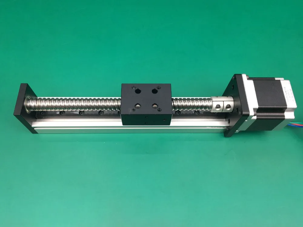 

High Precision effective stroke 400mm Ballscrew 1204 1605 1610 ball screws Sliding Table+1pc nema 23 stepper motor Linear