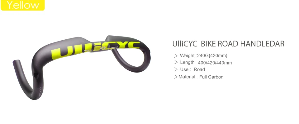 ULLICYC блеск для губ руль полностью из углеродного волокна, шоссейный велосипед руль для велосипеда из углеродного волокна, Углеродный волокно руль для велосипеда из углеродного волокна руль углеродное волокно углерода согнуть