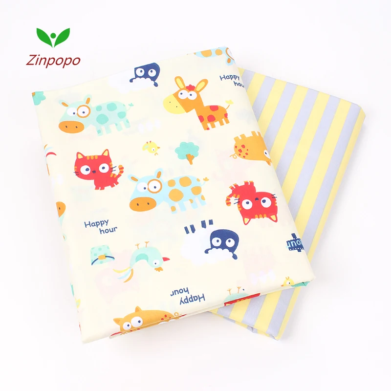 2 pic/lot 40x50cm Cotton Fabric for Sewing Quilting Patchwork quilts Tissue baby dress Bedding tecidos DIY Doll cloth fabric K99