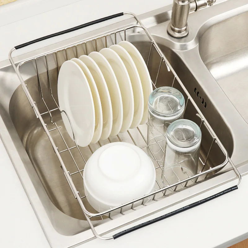 Kitchen storage block tools Sponge scouring pad cup fruit dish plate drainer holder rack kitchenware accessories organizer