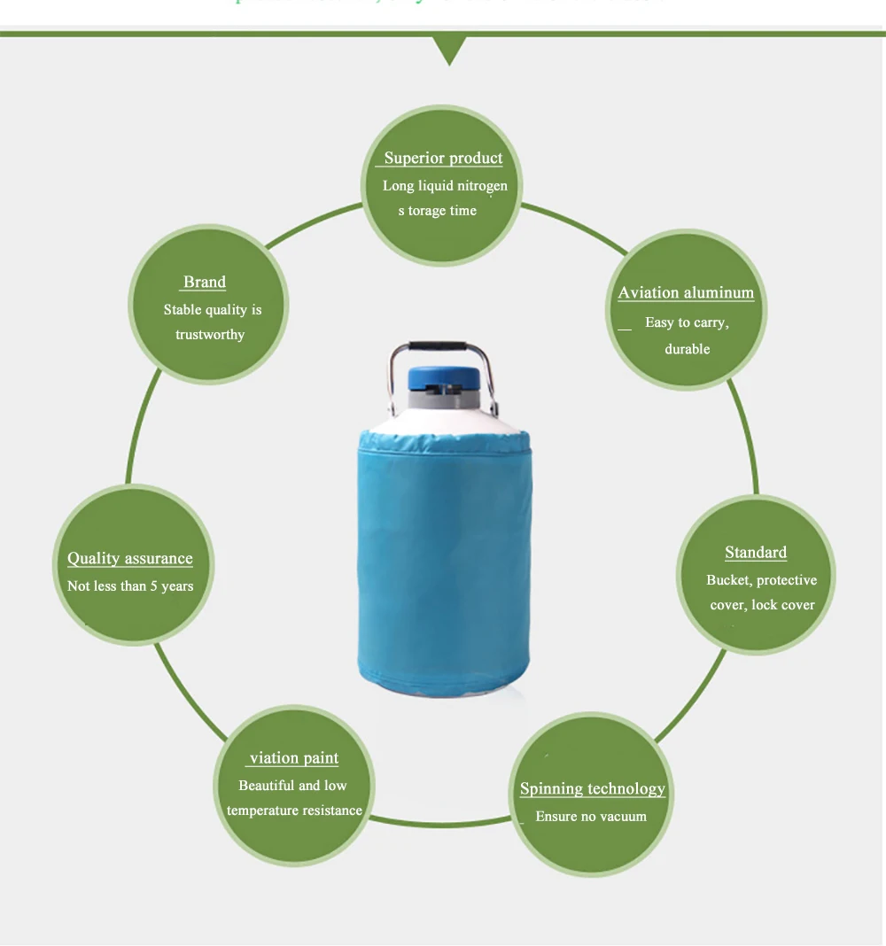 liquid nitrogen container dewar tank 2L 3L 10L166