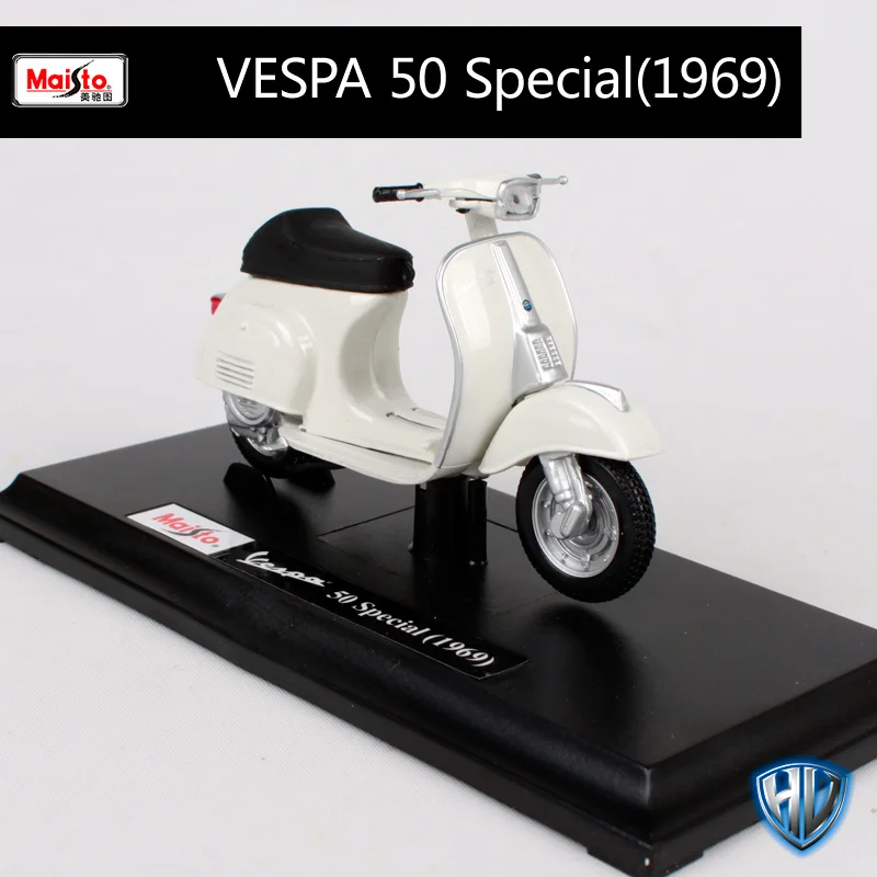 Maisto 1:18 12 Скутеры Vespa мотоциклетные литые под давлением для женщин мотоциклетные мини мотоцикл модель подарок для коллекционирования 39540 - Цвет: 04277