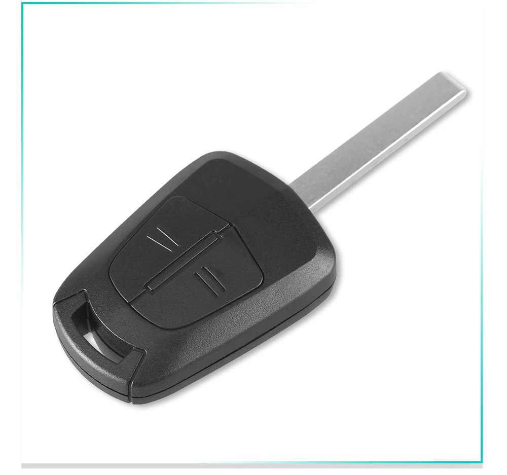 Dandkey 2 кнопки Автомобильный Брелок-чехол для дистанционного ключа чехол оболочка+ ключ лезвие для Opel Vauxhall Astra H Corsa D Zafira B