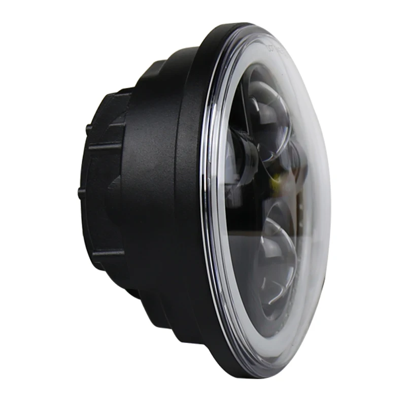 RGB белое кольцо ореола DRL Angel eye 5 75 дюйма светодиодная фара для Sportster Touring Super Glide Dyna| |