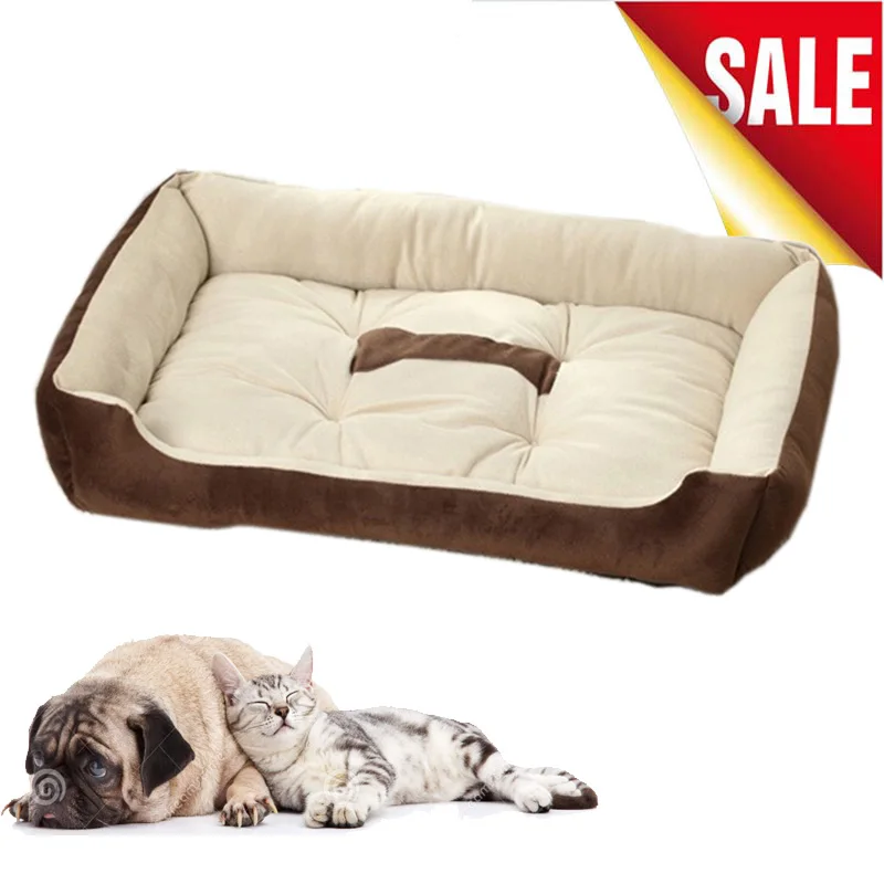 cheap 6 Size For 0~30kg Pets Soft Basket Mats Home Pet Sofa Dog Bed Home Pet Bed for Large Dogs Cats Puppy Bed Mats Pitbull Blanket