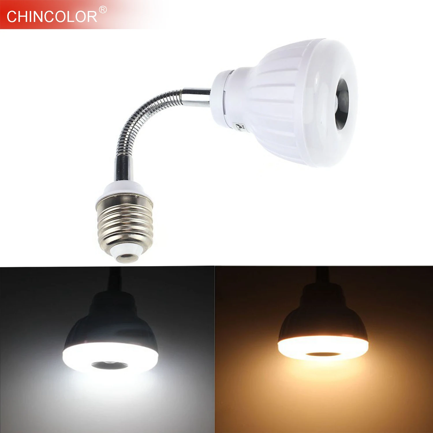 LED Sensor Bulb Lamp E27 PIR Infrared 5W Motion Detector Light Bulbs