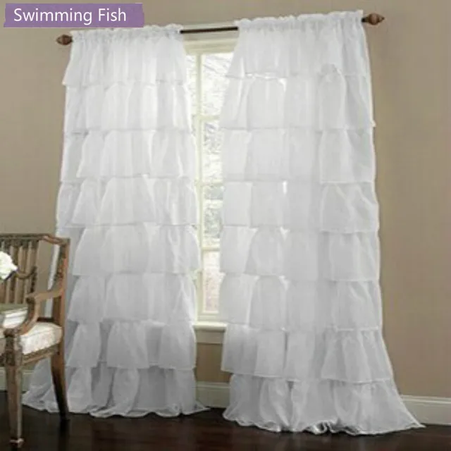 Custom Made Multi Layer Lace Tulle Curtain For Girl S Bedroom Semi