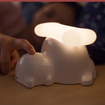 

Mascot puppy bedside battery small night light led patted light infinite dimming touch sensing bedroom warmth